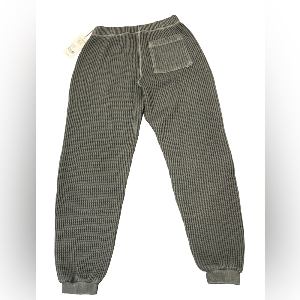 MATE THE LABEL GUARANTEED AUTHENTIC ORGANIC WAFFLE RELAXED JOGGERS FOREST S - Picture 8 of 11